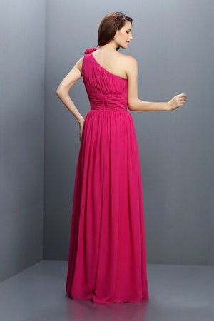 Robe demoiselle d'honneur longue en chiffon au drapée jusqu'au sol fermeutre eclair - Photo 30