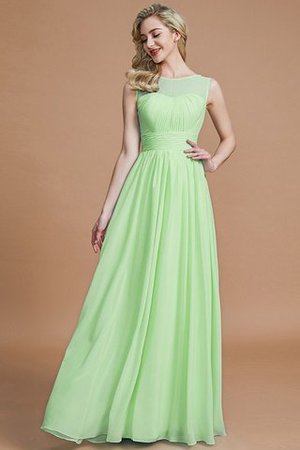 Robe demoiselle d'honneur naturel avec sans manches ligne a en chiffon de princesse - Photo 31