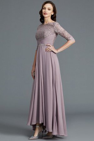 Abito mamma Sposa Asimmetrico in Chiffon Senza Maniche Principessa A-Line - Foto 5