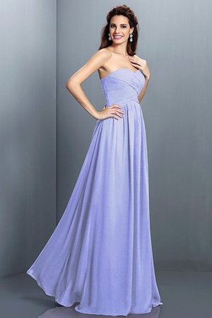 Plissiertes Chiffon Ärmelloses A-Line Brautjungfernkleid mit Drapierung - Bild 17