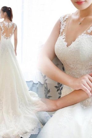 Abito da sposa vendita calda principessa a sala con applique a terra formale - Foto 2