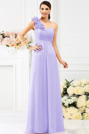 Robe demoiselle d'honneur avec sans manches en chiffon avec zip ligne a jusqu'au sol - Photo 17