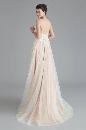 Robe de mariée coupé en satin extensible fermeutre eclair femme branché romantique - Photo 3