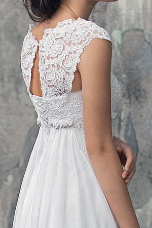 Abito da Sposa Elegante a Spiaggia V-Scollo con Applique medievale Romantico - Foto 2