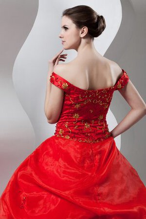 Robe de quinceanera de mode de bal brodé ornée avec perle d'epaule ecrite - Photo 10