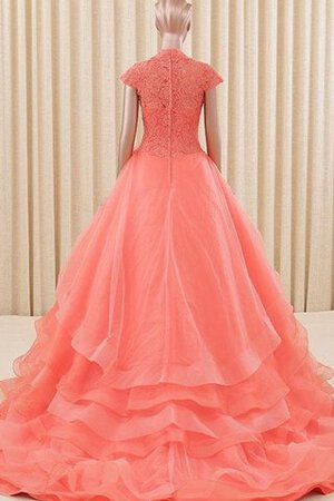 Vestido de Quinceañeras de Corte Evasé de Hasta el suelo de Lazos de Encaje Adorno - Foto 2