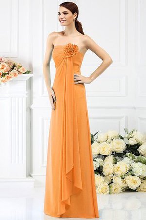 Robe demoiselle d'honneur longue avec fleurs avec chiffon de bustier ligne a - Photo 20