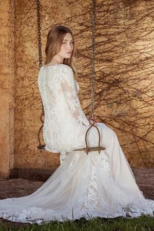 Abito da Sposa in pizzo Moderno A Terra Tubino in Tulle Romantico - Foto 2