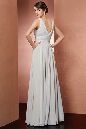 Robe de soirée longue naturel avec chiffon a-ligne de princesse - Photo 2