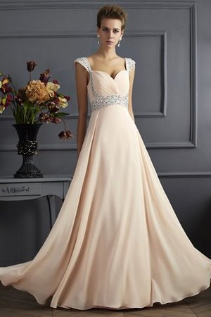 Robe de soirée longue avec chiffon ligne a de princesse longueru au niveau de sol - Photo 1