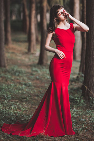 Robe de mariée de sirène de cape populaire de traîne courte femme branché - Photo 2