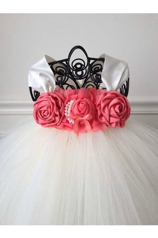 Robe de cortège enfant avec perle en tulle avec fleurs de mode de bal de lotus - Photo 2