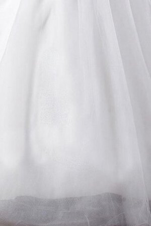 Abito da Sposa Naturale in Organza Ball Gown in Tulle in Pizzo Senza Maniche - Foto 6