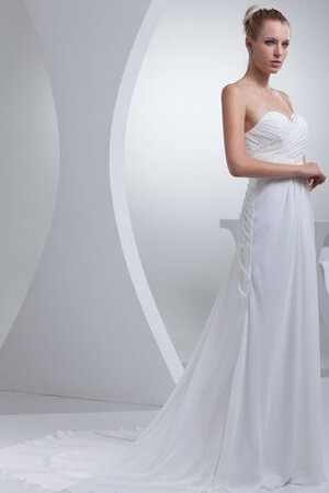 Robe de mariée sexy chic de col en cœur sans empire avec lacets - Photo 5