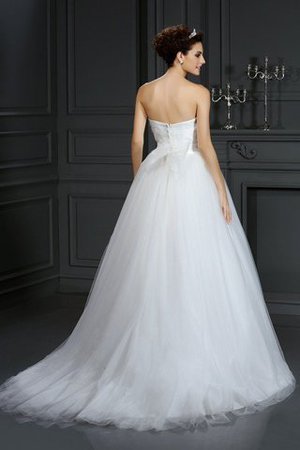 Robe de mariée luxueux chic de traîne moyenne avec zip de mode de bal - Photo 2