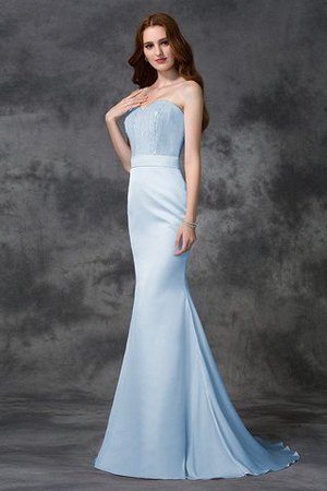 Robe demoiselle d'honneur naturel longue avec perle avec sans manches de sirène - Photo 16