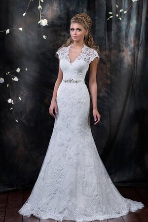 Abito da Sposa Sirena V-Scollo Lungo Elegante medievale sexy - Foto 2