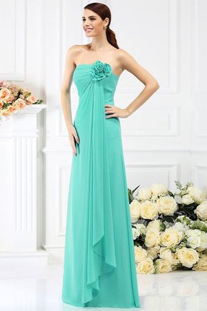 Robe demoiselle d'honneur longue avec fleurs avec chiffon de bustier ligne a - Photo 15