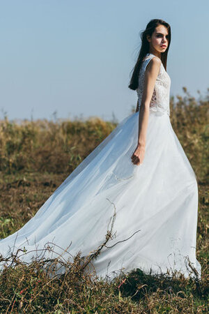 Robe de mariée mode avec zip 2 pice au bord de la mer a-ligne - Photo 2