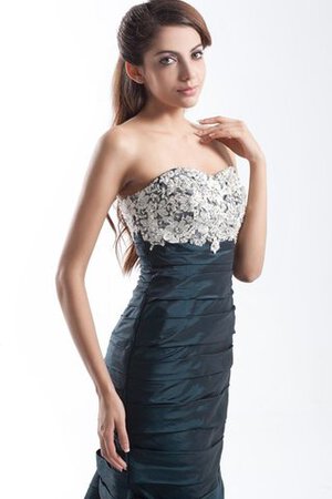 Robe de soirée de sirène avec décoration dentelle de bustier ruché - Photo 6