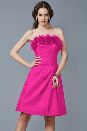 Robe demoiselle d'honneur facile en taffetas de fourreau de bustier fermeutre eclair - Photo 11