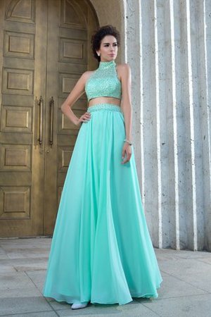 Prinzessin Chiffon Formelles Sittsames Ballkleid mit Empire Taille - Bild 4