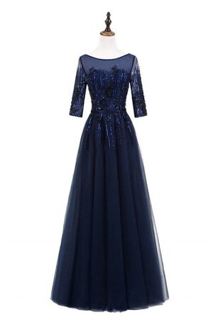 Robe de bal avec manche 3/4 unique cordon en satin femme branché - Photo 1