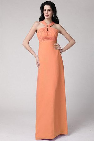 Robe demoiselle d'honneur plissage longue avec chiffon gaine elevé - Photo 21