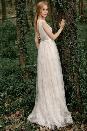 Abito da sposa sogno brillante naturale moderno particolare v-scollo - Foto 8