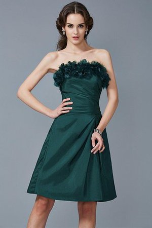 Robe demoiselle d'honneur facile en taffetas de fourreau de bustier fermeutre eclair - Photo 9