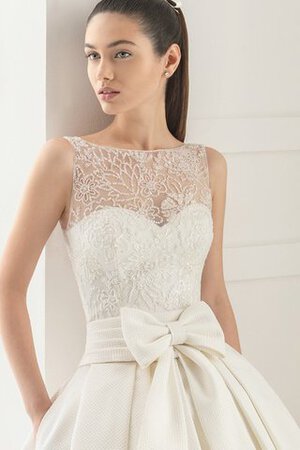 Robe de mariée elégant sexy ligne a col en bateau sachet - Photo 2