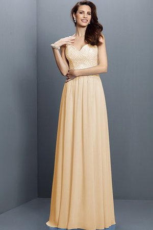 Robe demoiselle d'honneur longue en chiffon grandes bretelles avec zip de princesse - Photo 6