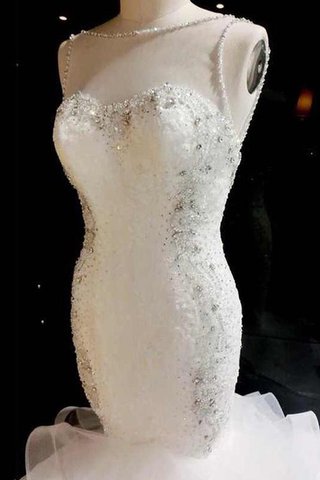 Abito da Sposa Cuore Sirena con Perline lusso Romantico in Chiffon - Foto 2