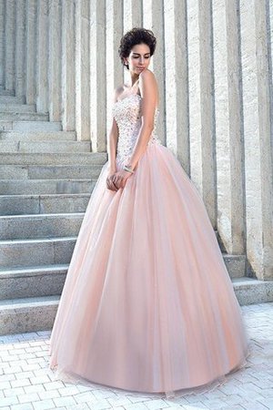 Abito da Sposa Elegante Cerniera in Raso Senza Maniche Lunghi - Foto 3