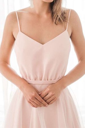 A-Line Modisch Bodenlanges Brautkleid mit Reißverschluss ohne Ärmeln - Bild 5