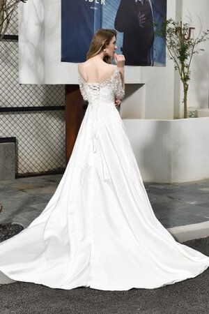 Vestido de Novia de Natural de Cola Corte de Espléndido de Fuera de casa - Foto 4