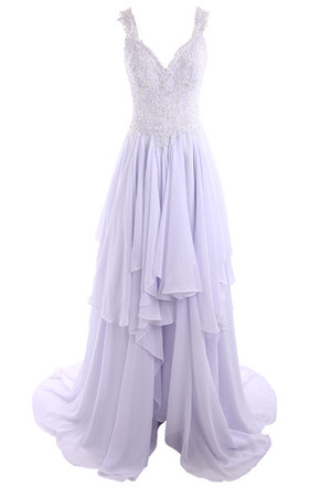 Robe de mariée extraodinaire intemporel exclusif en arc-en-ciel avec perle - Photo 1