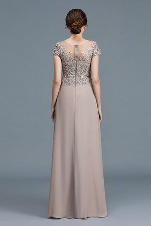 Robe mère de mariée naturel a-ligne col u profond de princesse avec chiffon - Photo 2