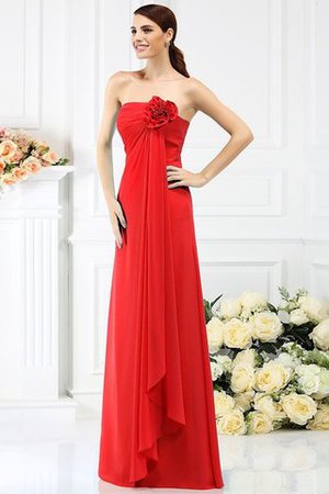 Robe demoiselle d'honneur longue avec fleurs avec chiffon de bustier ligne a - Photo 23