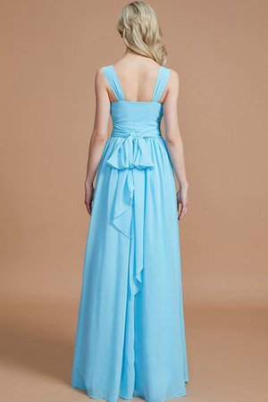 Robe demoiselle d'honneur naturel avec chiffon ligne a v encolure - Photo 36