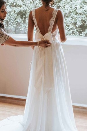 Abito da sposa con ricamo all aperto a-line naturale favola carina - Foto 4