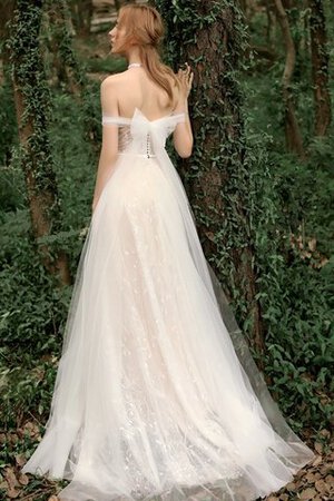 Abito da sposa moda senza maniche senza strap spazzola treno cerniera sensuale - Foto 3