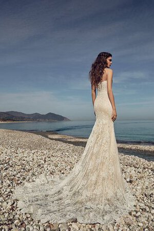 Robe de mariée delicat charmeuse en plage cordon de traîne courte - Photo 2