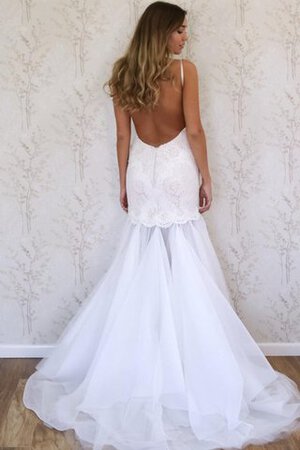 Robe de mariée romantique en plage bandouliere spaghetti v col profonde - Photo 2