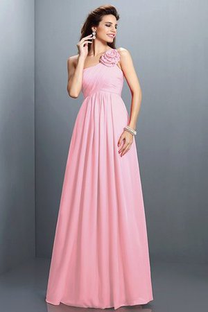 Ärmelloses A Linie Reißverschluss Plissiertes Brautjungfernkleid aus Chiffon - Bild 22