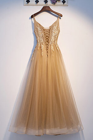 Robe de bal bretelles spaghetti en plage magnifique avec perle romantique - Photo 2