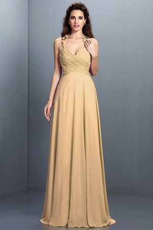 Robe demoiselle d'honneur longue plissage de princesse ligne a fermeutre eclair - Photo 12