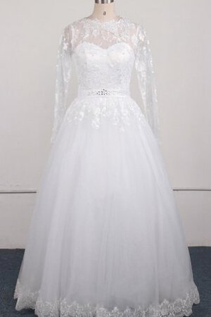 Vestido de Novia en Lentejuelas de Encaje Adorno de Natural de con Lentejuelas - Foto 1