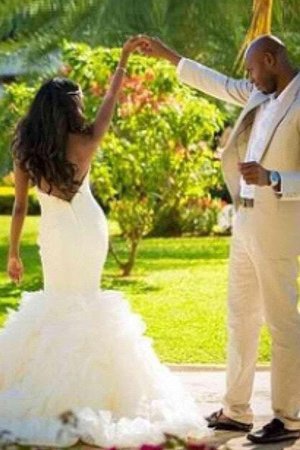 Modesto Vestido de Novia de Corte Sirena de Espléndido de Cola Corte - Foto 2