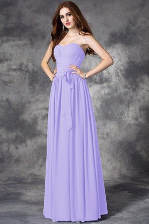 Robe demoiselle d'honneur longue naturel avec chiffon fermeutre eclair manche nulle - Photo 18